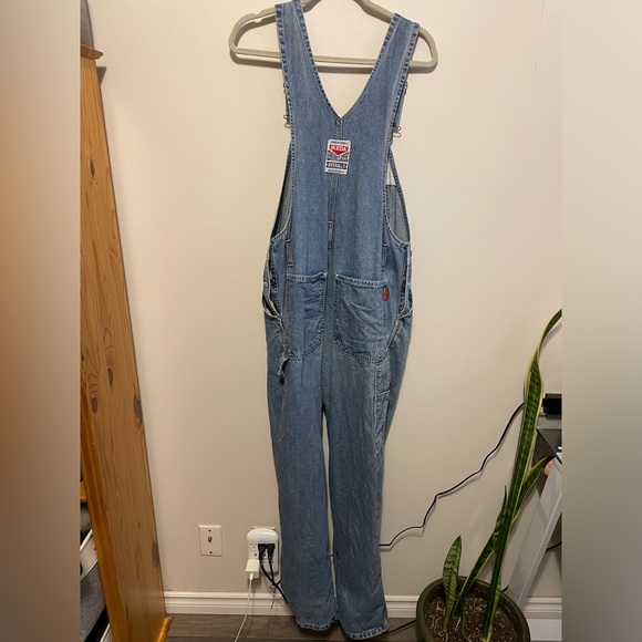 IKEDA- 90's Blue Denim Overalls size large - Picture 3 of 6